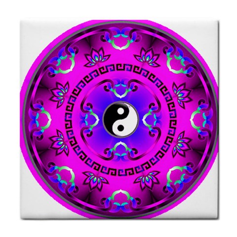 YinYang Tile Coaster from ArtsNow.com Front