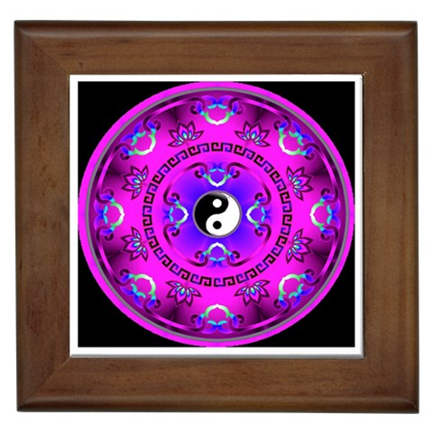 YinYang Framed Tile from ArtsNow.com Front