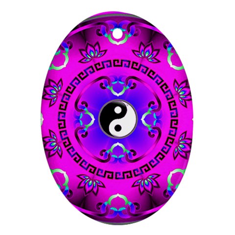 YinYang Ornament (Oval) from ArtsNow.com Front