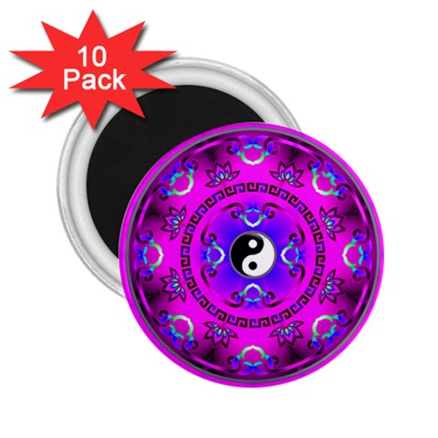 YinYang 2.25  Magnet (10 pack) from ArtsNow.com Front