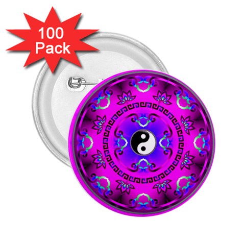 YinYang 2.25  Button (100 pack) from ArtsNow.com Front