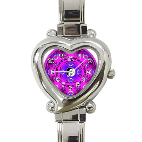 YinYang Heart Italian Charm Watch from ArtsNow.com Front