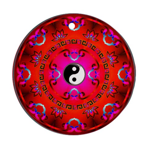 YinYang Ornament (Round) from ArtsNow.com Front