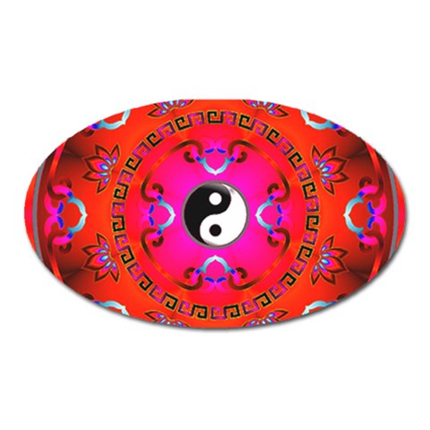 YinYang Magnet (Oval) from ArtsNow.com Front