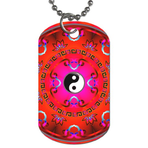 YinYang Dog Tag (One Side) from ArtsNow.com Front