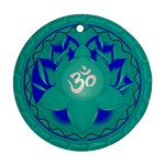 OM Lotus Ornament (Round)