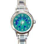 OM Lotus Round Italian Charm Watch