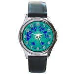 OM Lotus Round Metal Watch