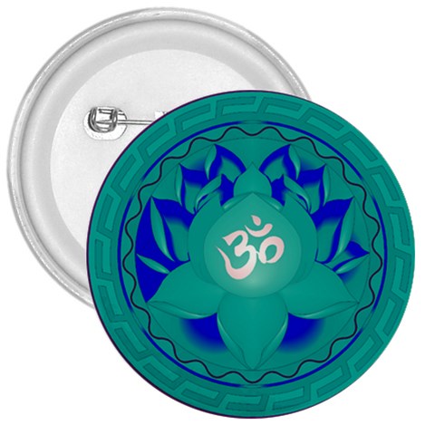 OM Lotus 3  Button from ArtsNow.com Front