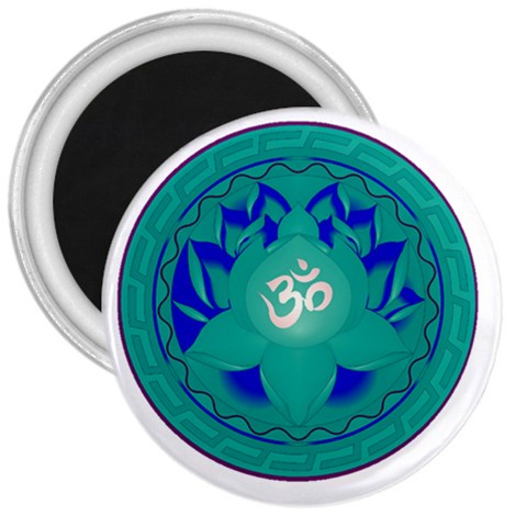 OM Lotus 3  Magnet from ArtsNow.com Front