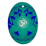 OM Lotus Ornament (Oval)