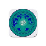 OM Lotus Rubber Square Coaster (4 pack)