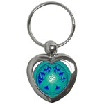 OM Lotus Key Chain (Heart)