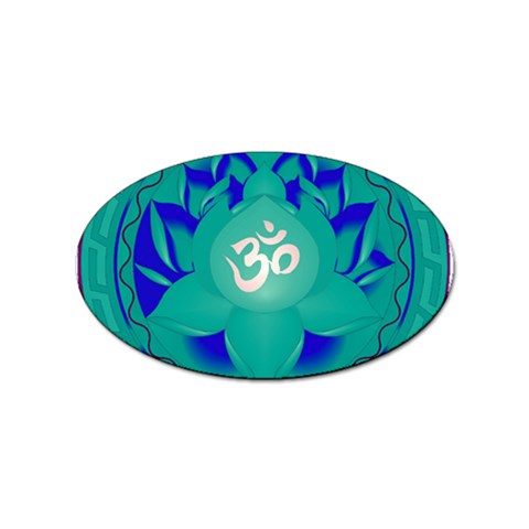 OM Lotus Sticker (Oval) from ArtsNow.com Front