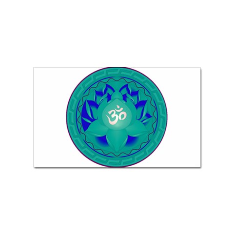 OM Lotus Sticker (Rectangular) from ArtsNow.com Front