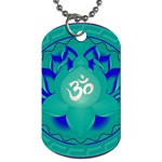 OM Lotus Dog Tag (One Side)