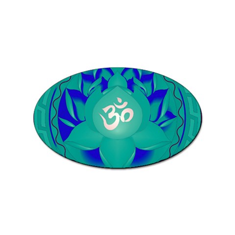 OM Lotus Sticker Oval (10 pack) from ArtsNow.com Front