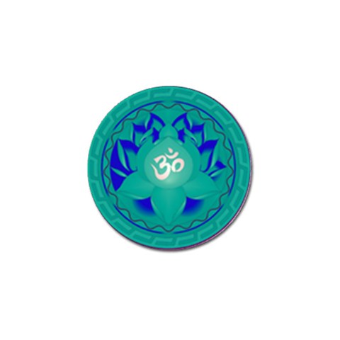 OM Lotus Golf Ball Marker from ArtsNow.com Front