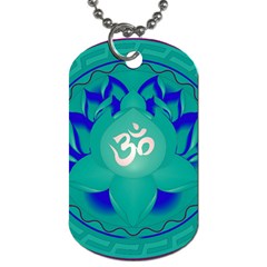 OM Lotus Dog Tag (Two Sides) from ArtsNow.com Front