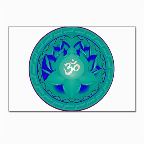 OM Lotus Postcard 4 x 6  (Pkg of 10) from ArtsNow.com Front