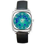 OM Lotus Square Metal Watch