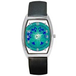 OM Lotus Barrel Style Metal Watch