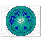 OM Lotus Jigsaw Puzzle (Rectangular)