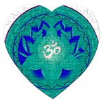 OM Lotus Jigsaw Puzzle (Heart)