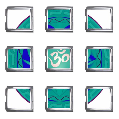 OM Lotus Mega Link Italian Charm (9 pack) from ArtsNow.com Front