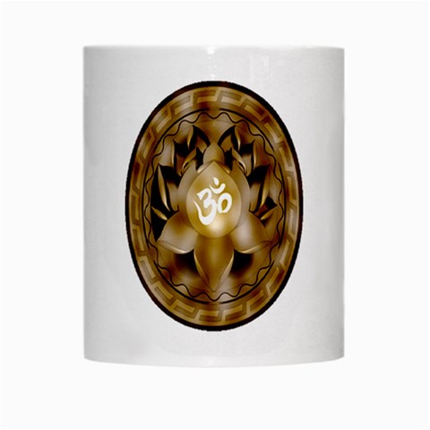 OM Lotus White Mug from ArtsNow.com Center