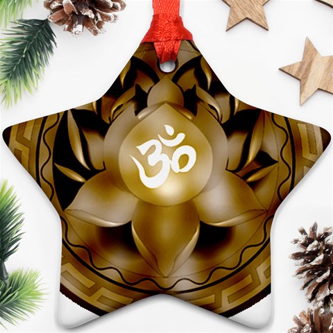 OM Lotus Ornament (Star) from ArtsNow.com Front