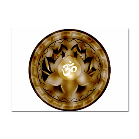 OM Lotus Sticker A4 (10 pack) from ArtsNow.com Front