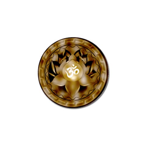 OM Lotus Golf Ball Marker from ArtsNow.com Front