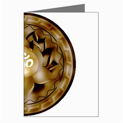 OM Lotus Greeting Card from ArtsNow.com Left