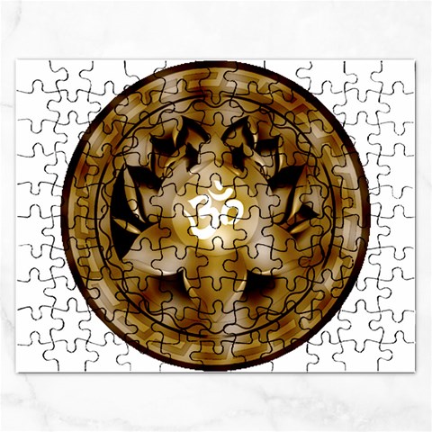 OM Lotus Jigsaw Puzzle (Rectangular) from ArtsNow.com Front