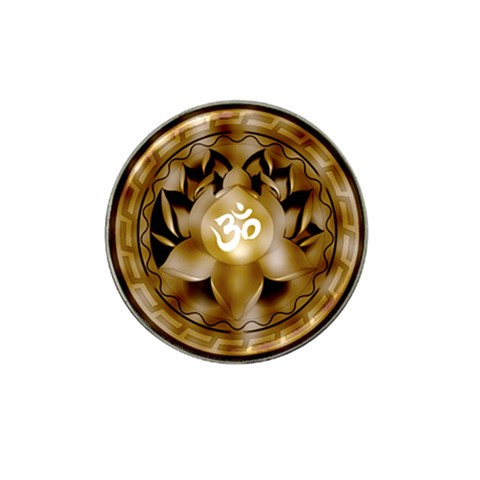 OM Lotus Hat Clip Ball Marker from ArtsNow.com Front