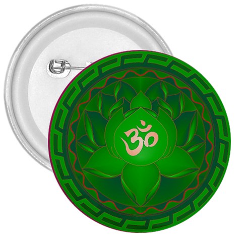 OM Lotus 3  Button from ArtsNow.com Front