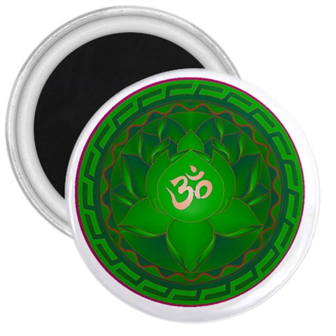 OM Lotus 3  Magnet from ArtsNow.com Front