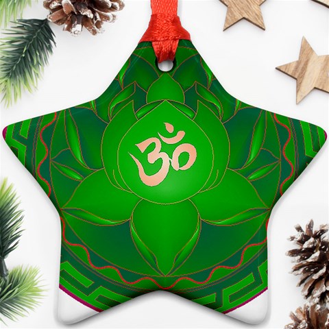 OM Lotus Ornament (Star) from ArtsNow.com Front