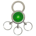 OM Lotus 3-Ring Key Chain