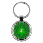 OM Lotus Key Chain (Round)