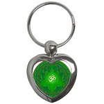 OM Lotus Key Chain (Heart)