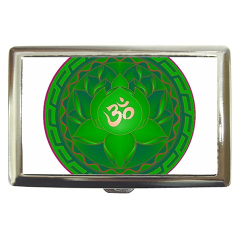 OM Lotus Cigarette Money Case from ArtsNow.com Front