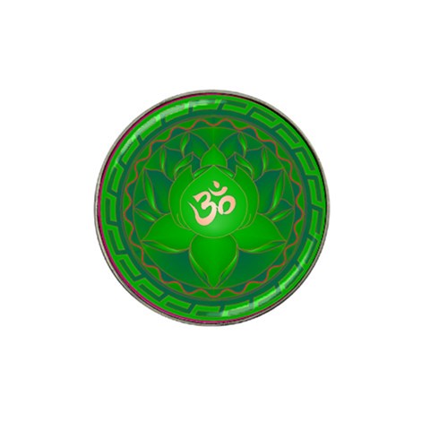 OM Lotus Hat Clip Ball Marker from ArtsNow.com Front