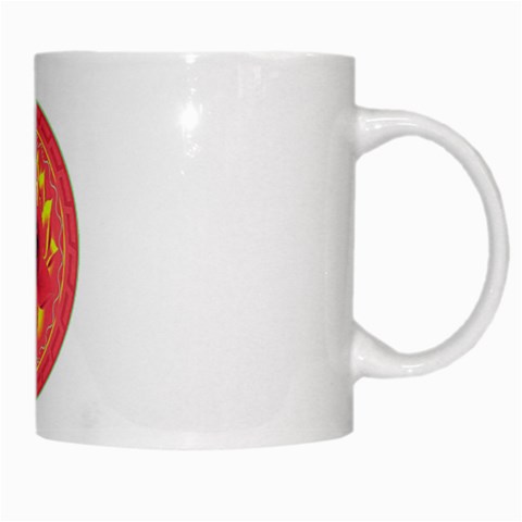 OM Lotus White Mug from ArtsNow.com Right