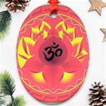 OM Lotus Ornament (Oval)