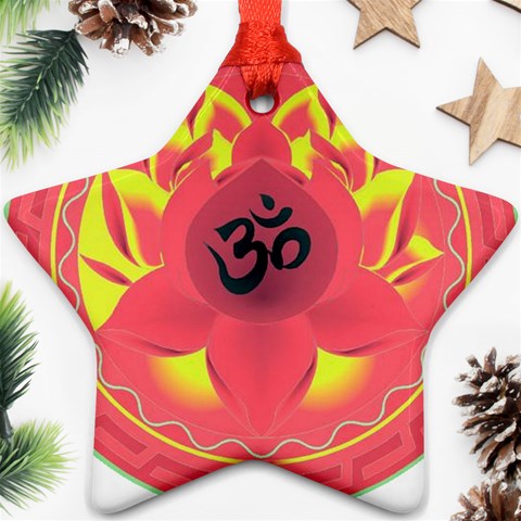 OM Lotus Ornament (Star) from ArtsNow.com Front