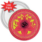 OM Lotus 3  Button (100 pack)