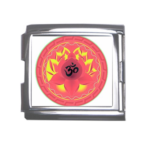 OM Lotus Mega Link Italian Charm (18mm) from ArtsNow.com Front