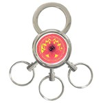 OM Lotus 3-Ring Key Chain